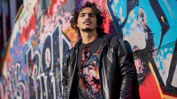 T-shirt loup : portez un vêtement avec un design unique